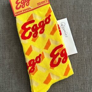 Eggo Mens Crew Socks 6-12 NWT